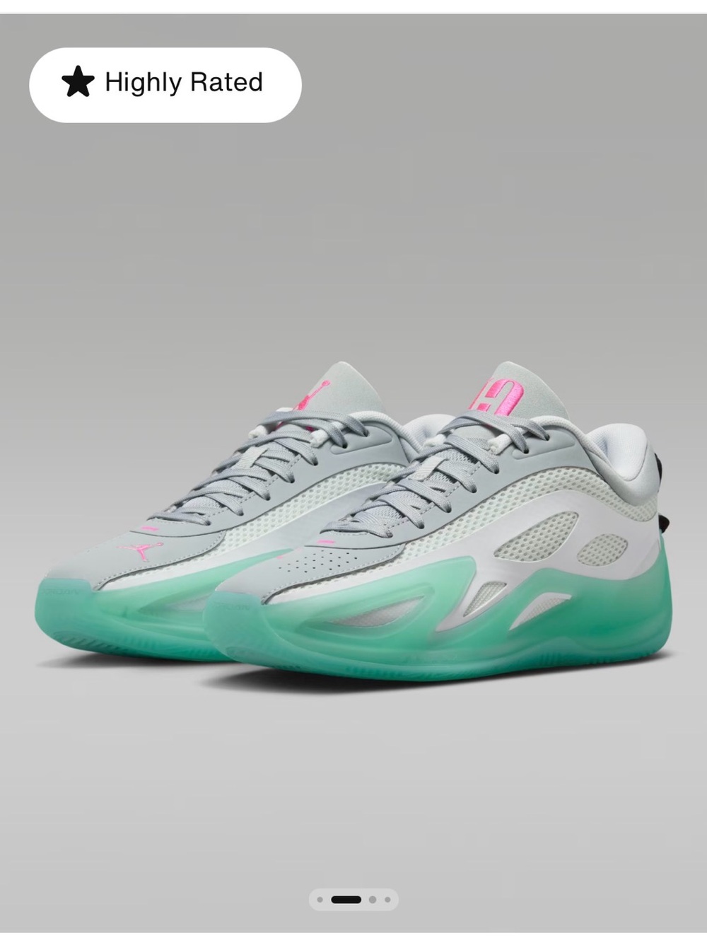 Jordan Heir Series 2 Seafoam with Pink Accents